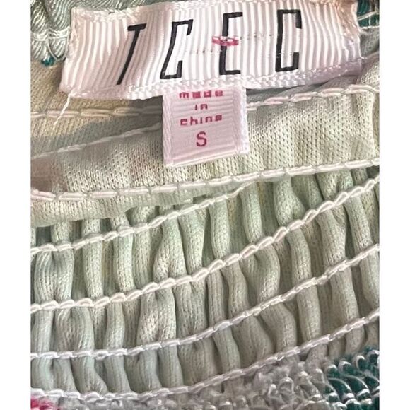 TCEC floral ruched waist shorts size S - Picture 3 of 4